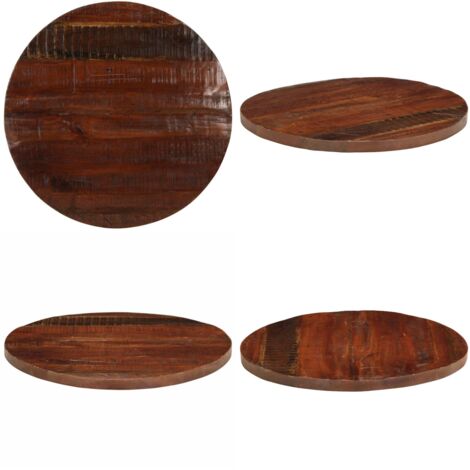 Tablero de mesa redondo madera maciza reciclada Ø 90x2,5 cm - Madera reciclada - Mesa de madera