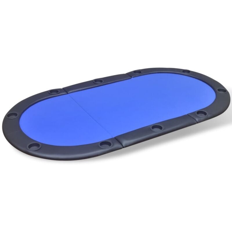 

Tablero de Póker Plegable para 10 Jugadores Azul - Azul - Vidaxl