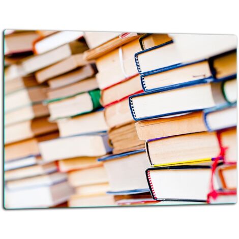 Tablero de vidrio Tablero de corte 52x40 libros