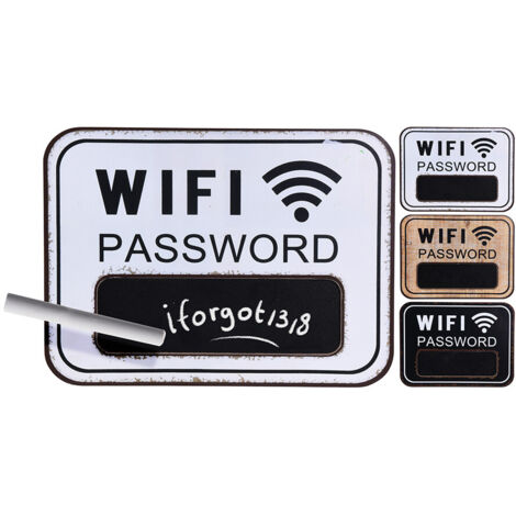 TABLERO DECORATIVO CLAVE WIFI 39X29CM SURTIDOS