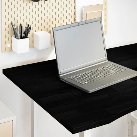 Tablero escritorio 100x80x2,5cm rectangular madera maciza roble vidaXL