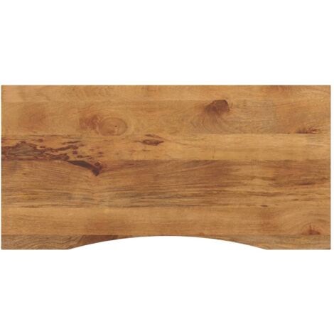 Tablero escritorio con curva madera mango rugosa 110x60x2,5 cm vidaXL