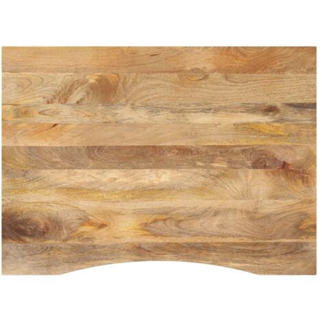 Tablero escritorio con curva madera mango rugosa 110x80x2,5 cm