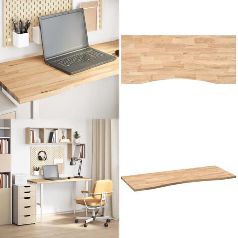 Tablero escritorio rectangular madera maciza roble sin tratar - Escritorio de roble - Tablero de madera