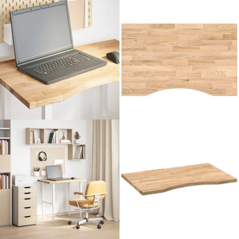 Tablero escritorio rectangular madera maciza roble sin tratar - Escritorio de roble - Tablero de madera