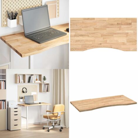 Tablero escritorio rectangular madera maciza roble sin tratar - Escritorio de roble - Tablero de madera