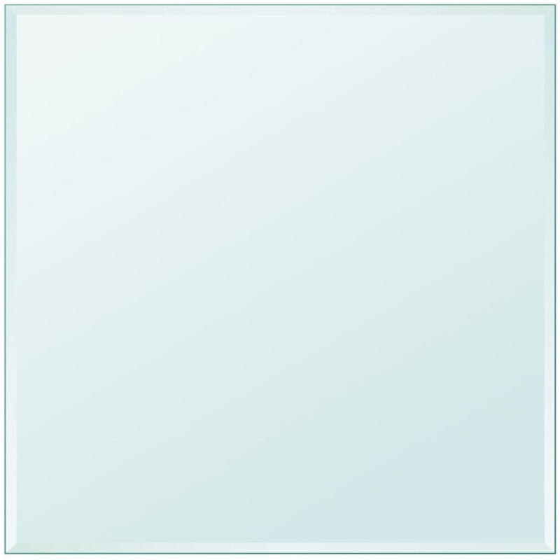 

Happyshopping - Tablero mesa de cristal templado cuadrado 700x700 mm