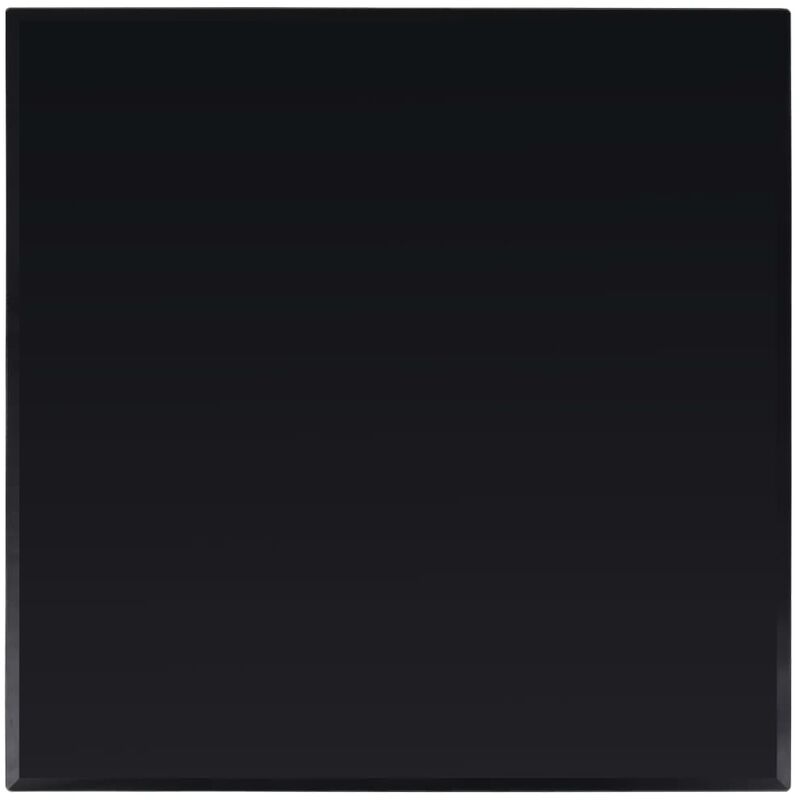 

Tablero mesa de cristal templado cuadrado 700x700 mm - Negro