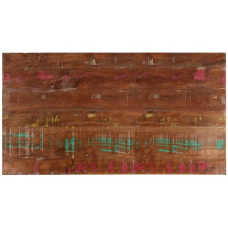 Tablero mesa rectangular madera maciza reciclada 100x60x3,8 cm
