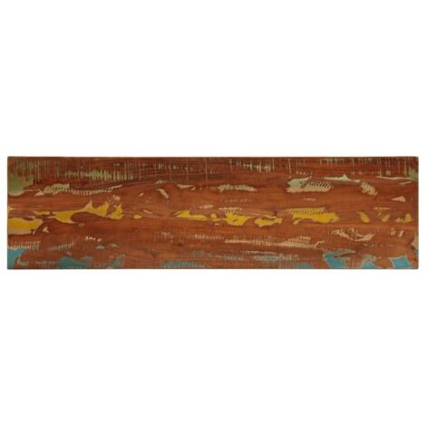Tablero mesa rectangular madera maciza reciclada 120x30x3,8 cm