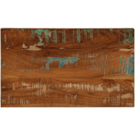 Tablero mesa rectangular madera maciza reciclada 50x20x3,8 cm