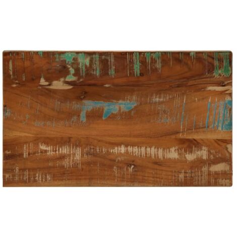 Tablero mesa rectangular madera maciza reciclada 50x40x2,5 cm