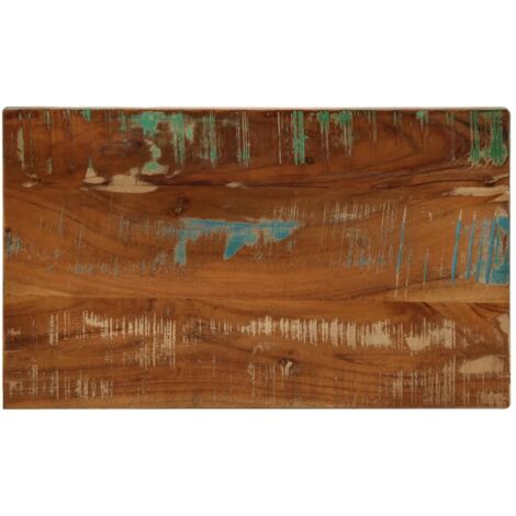 Tablero mesa rectangular madera maciza reciclada 60x20x3,8 cm