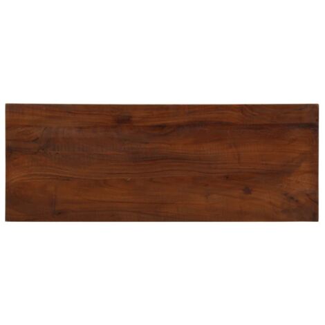 Tablero mesa rectangular madera maciza reciclada 80x20x3,8 cm