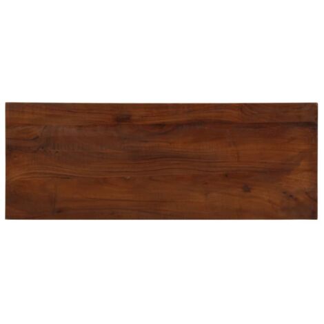 Tablero mesa rectangular madera maciza reciclada 80x30x3,8 cm