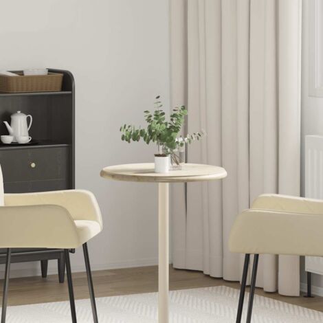 Tablero para mesa mármol color crema Ø50x2,5 cm