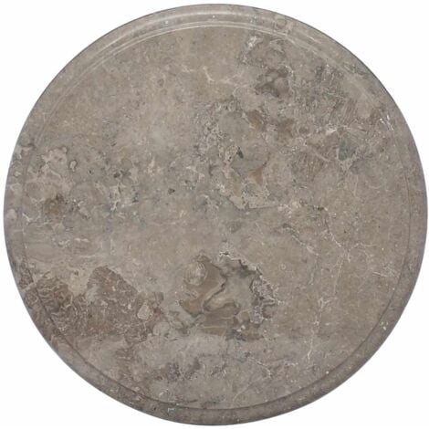 Tablero para mesa mármol gris Ø40x2,5 cm vidaXL