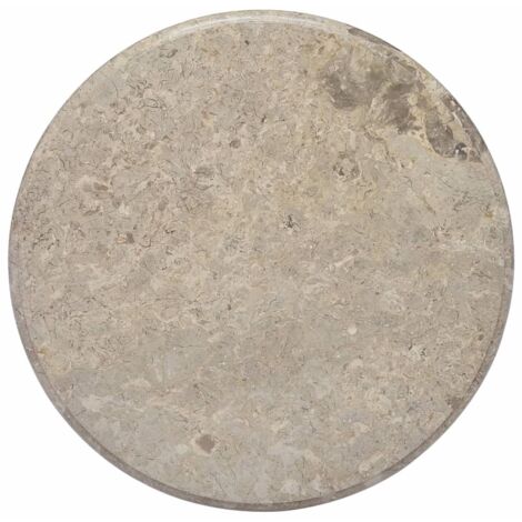 Tablero para mesa mármol gris Ø60x2,5 cm vidaXL
