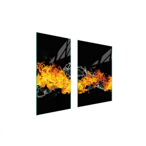 TABLERO PROTECTOR DE VIDRIO 75x52 FUEGO