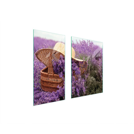 TABLERO PROTECTOR DE VIDRIO 75x52 LAVANDA
