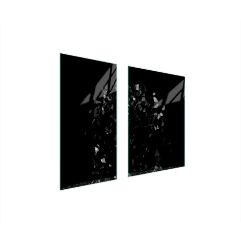 TABLERO PROTECTOR DE VIDRIO 75x52 NEGRO