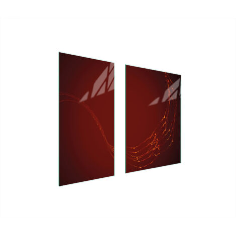 TABLERO PROTECTOR DE VIDRIO 75x52 ROJO