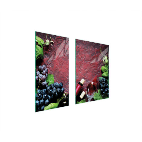 TABLERO PROTECTOR DE VIDRIO 75x52 VINO