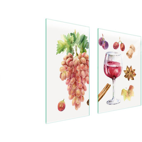 TABLERO PROTECTOR DE VIDRIO 75x52 VINO
