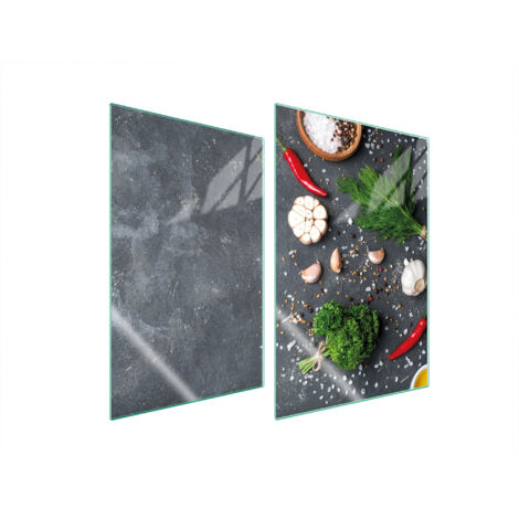 TABLERO PROTECTOR DE VIDRIO PARA COCINA 2x35x52 PIZARRA