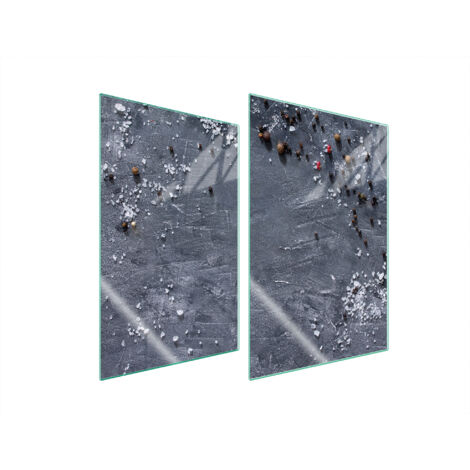 TABLERO PROTECTOR DE VIDRIO PARA COCINA 2x35x52 PIZARRA