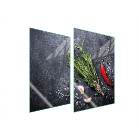 TABLERO PROTECTOR DE VIDRIO PARA COCINA 2x35x52 PIZARRA