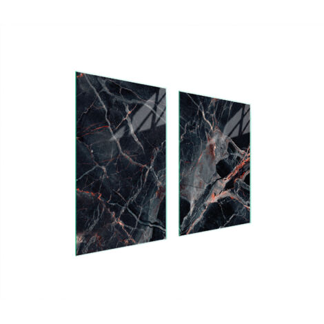 TABLERO PROTECTOR DE VIDRIO PARA COCINA 65x52 MÁRMOL