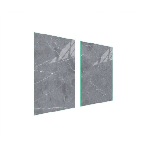 TABLERO PROTECTOR DE VIDRIO PARA COCINA 65x52 MÁRMOL