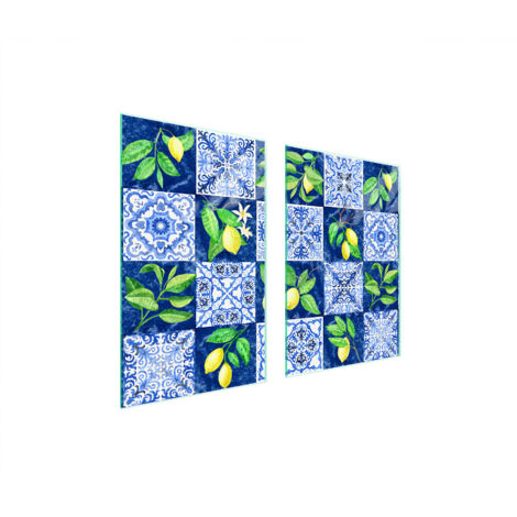 TABLERO PROTECTOR DE VIDRIO PARA COCINA 65x52 MOSAICO