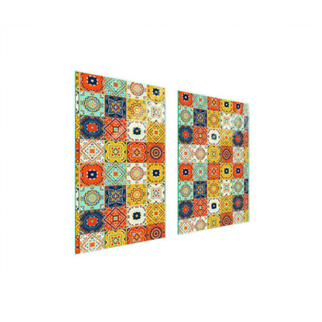 TABLERO PROTECTOR DE VIDRIO PARA COCINA 65x52 MOSAICO