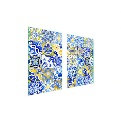 TABLERO PROTECTOR DE VIDRIO PARA COCINA 65x52 MOSAICO