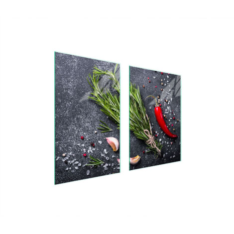 TABLERO PROTECTOR DE VIDRIO PARA COCINA 65x52 PIZARRA