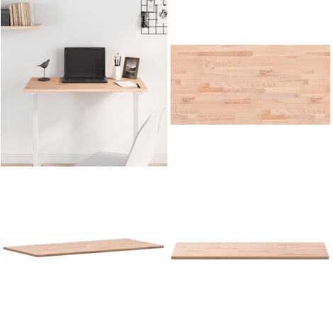 Tablero rectangular de madera maciza de haya 80x40x1,5 cm - Madera de haya - Mesa rectangular