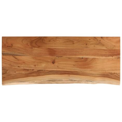 Tablero rectangular madera de acacia borde vivo 100x40x3,8 cm vidaXL