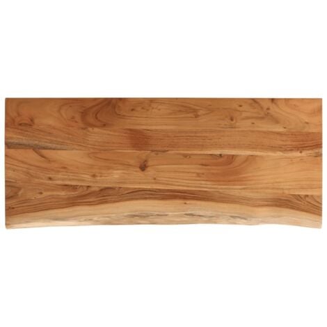 Tablero rectangular madera de acacia borde vivo 110x40x2,5 cm vidaXL