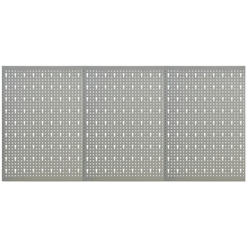 

Tableros de clavijas para pared 3 unidades acero 40x58 cm
