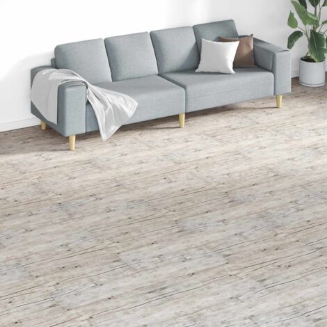 Tableros de Suelo 18 pcs Gris 5,26 m² PVC
