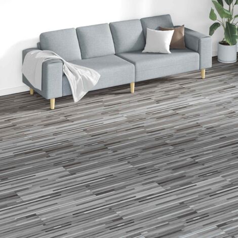 Tableros de Suelo 18 pcs Gris 5,26 m² PVC