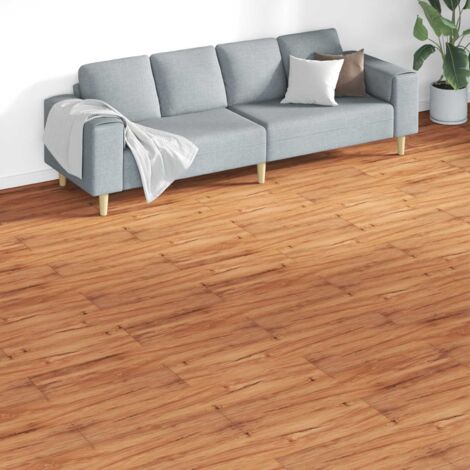 Tableros de Suelo 18 pcs Marrón 5,26 m² PVC