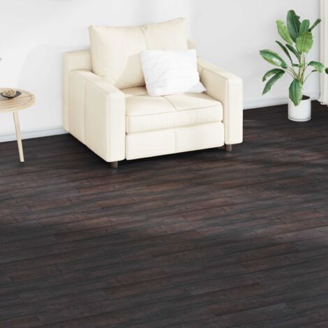 Tableros de Suelo 18 pcs Marrón Oscuro 2,51 m² PVC