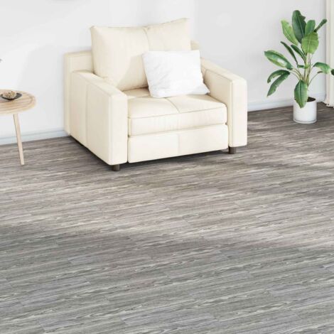 Tableros de Suelo 36 pcs Gris oscuro 5,02 m² PVC