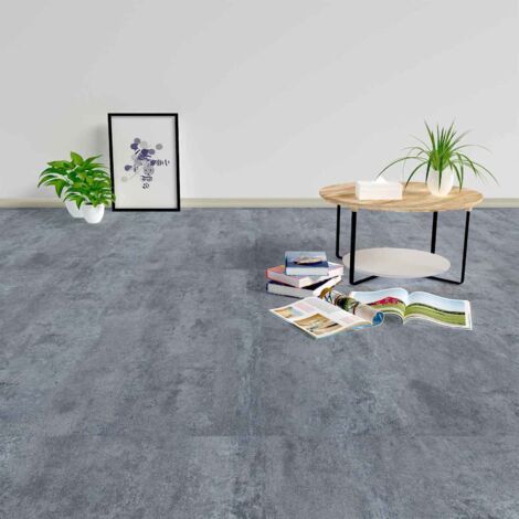 Tableros de Suelo 5,11 m² 55 pcs PVC Mármol Gris