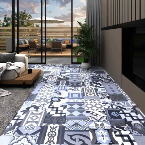 Tableros de Suelo 5,11 m² 55 pcs PVC Patrón coloreado