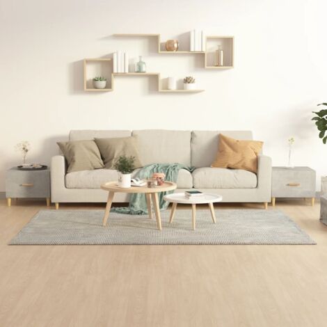 Tables basses 2 pcs-Table Salon-Table d'appoint gris béton 50x50x40 cm bois d'ingénierie 223246