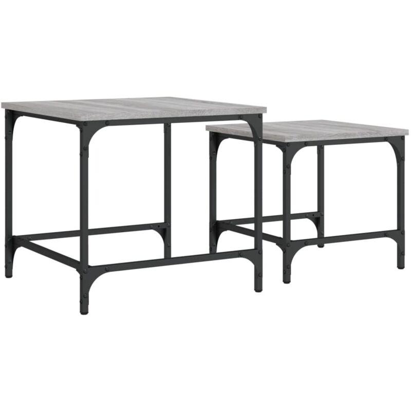 Vidaxl - Tables basses gigognes 2 pcs sonoma gris bois d'ingénierie